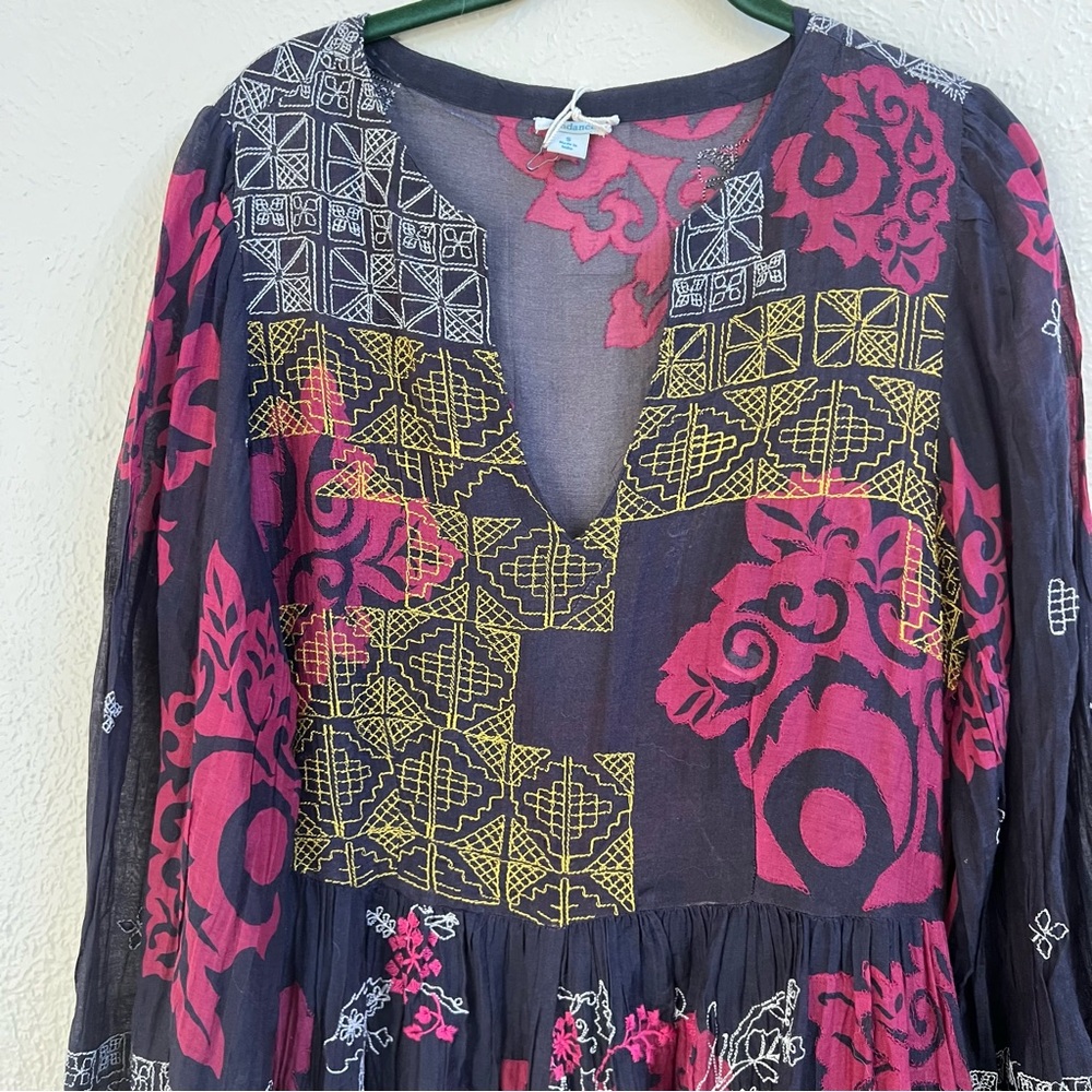 NWT Sundance Flores de Colca cotton/silk boho dress - Picture 7 of 12